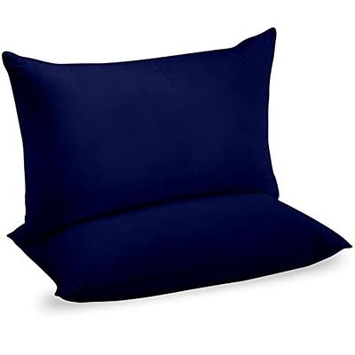 Navy Blue Throw Pillow Cover Set of 2, Velvet Pillow Cover