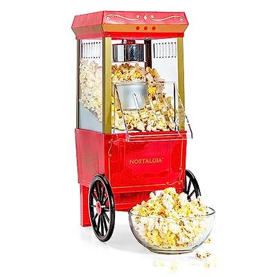 Nostalgia 16 Cup Hot Air Popcorn Maker - Healthy Oil- Popping for