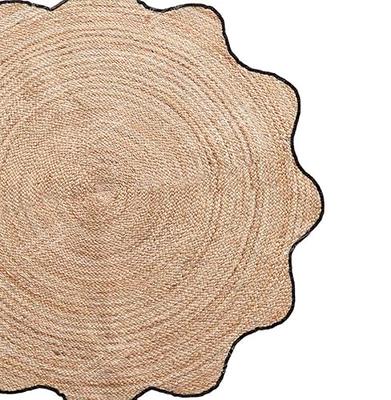 4x4, 5x5, 6x6,feet Natural Jute Scallop Round Rug, Floor Scalloped Edge Rug  Braided Boho Eco Large Circular Handmade Area Rugs (CCRD2) - Yahoo Shopping