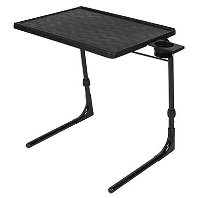 Folding Tray Tables & Chair Set,Acrylic Tv Tray Table & Stool,Modern Small  Desk Table Foldable Coffee Table Side Table with Chair,for Living Room,Bed
