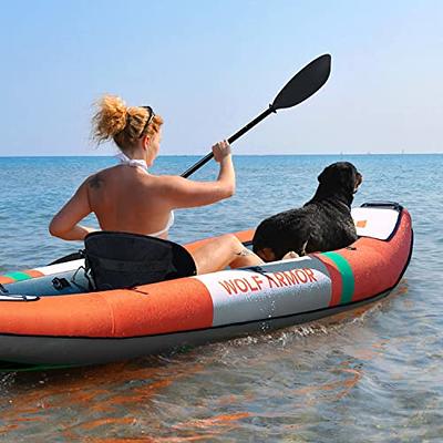 WOLF ARMOR Inflatable Recreational Touring Kayak with EVA Padded