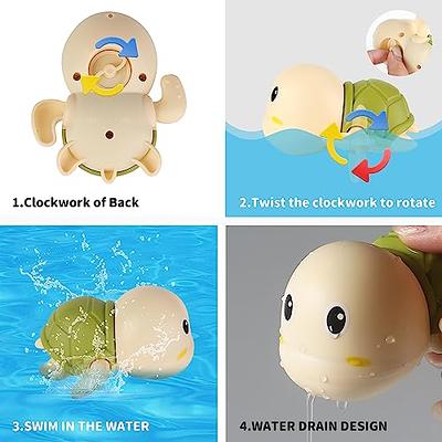 Bath Toys Floating Boat Train with Silicone Bath Toys, 9pcs Mold Free No Mold Baby Bath Toys for Kids Ages 1-3, Bathtub Bath Toys for Toddlers 1-3