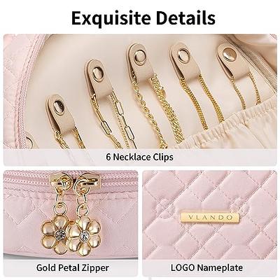 Jewelry Travel Organizer Case Transparent Jewelry Storage bags Book Ring  Binder Jewelry Bag Clear Booklet Zipper Jewelry Pouches for Necklaces,  Earrings, Rings, Bracelets 