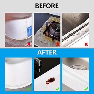 Lusofie Self Adhesive Caulk Tape Waterproof Caulking Sealing Tape for  Bathroom Kitchen PVC Caulk Strip for Tub Toilet Sink Gas Stove Wall  Corner(White, 1.5in x 10.5Ft) - Yahoo Shopping