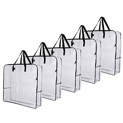 VENO 6 Pack Heavy Duty Extra Large Moving Bags W/Backpack Straps Strong  Handles & Zippers, Storage Totes For Space Saving, Fold Flat, Alternative  to