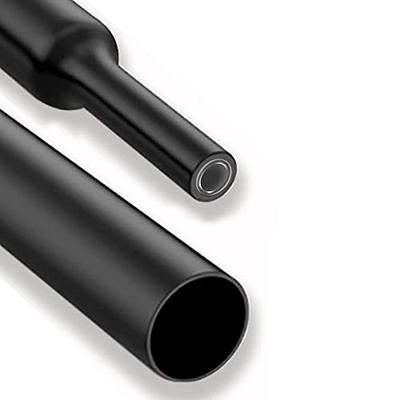 Sonoreboom 4:1 Black Adhesive Lined Heat Shrink Tubing Waterproof and Sealed 1/4 - 13ft Shrink Tubes for Repairing and Protecting Wiring Harness