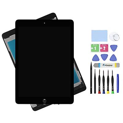 for iPad Air 2 Screen Replacement, Touch Screen for iPad Air 2 2nd Gen 9.7  inch A1566 A1567 Digiziter Touchscreen Glass Panel & Repair Tools (Without