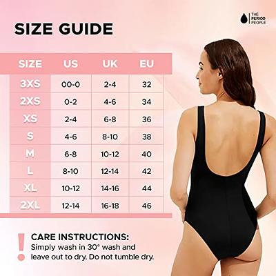 Period Swimwear for Teens Girls and Women - One Piece Black