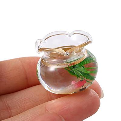 1:12 Scale Mini Fish Tank Model Dolls House Miniature Aquarium Accessories