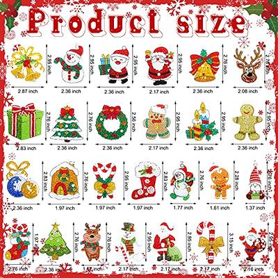 26 Pcs Christmas Diamond Painting Keychains Diamond Art Ornaments Key Chain  5D R