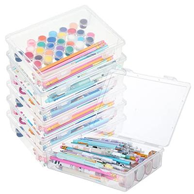 Kigley 36 Pcs Pencil Box Clear Plastic Pencil Case Plastic Stationery Case  Clear Pencil Case Boxes Plastic Storage Containers Box Small Plastic  Containers Art Small Plastic Case with Double Buckles - Yahoo Shopping