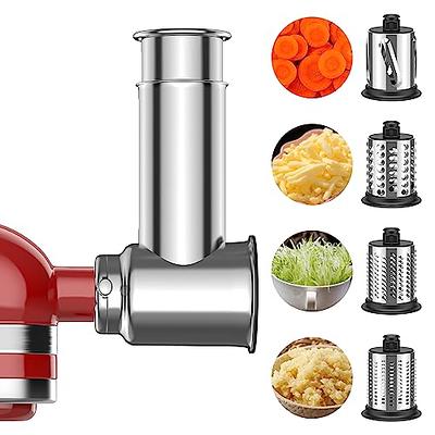 Meat Grinder & Slicer Shredder Attachments for KitchenAid Stand Mixer, Meat  Grinder with Sausage Stuffer Tubesand and Slicer