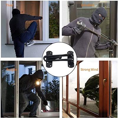 SAISN Door Reinforcement Lock Latch Swing Bar Lock for Home