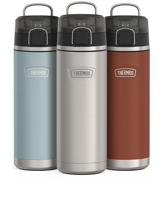 Icon Series by Thermos Stainless Steel Water Bottle with Spout 24 Ounce, Sandstone