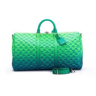 Louis Vuitton Virgil Abloh Blue And Green Monogram Illusion