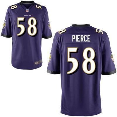 Michael Pierce Baltimore Ravens Women's Black Name & Number Logo