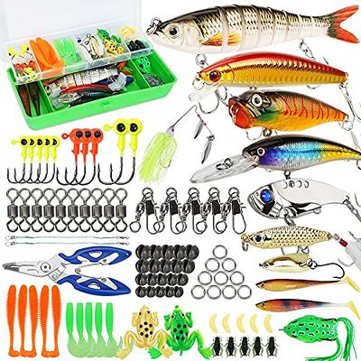 5PCS Fishing Lure Spoons Jig Fishing Hooks Bass Trout Lures Kit