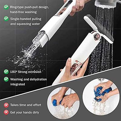 Portable Mini Mop,Self-Squeeze Mini Mop,Hand Free Squeeze Mop Self-Cleaning Mini  Mop, Hand-Washable Desktop Cleaning Mini Mop for Bathroom Kitchens  Tableware Desktop Glass (4 Replacement Head) - Yahoo Shopping