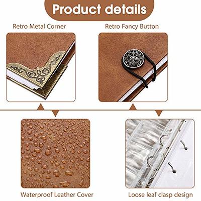 Ettonsun Leather 150 Pockets Coin Collecting Holder Album, 240 Pockets Paper Money Currency Colletion Supplies Holders, Large Storage Book for