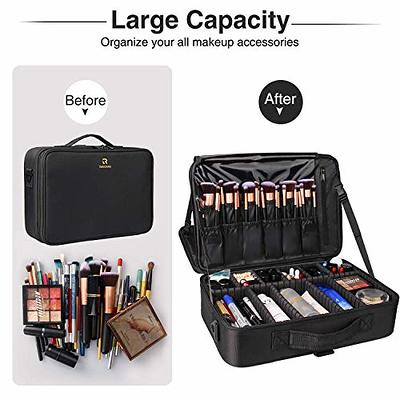 Relavel Extra Large Makeup Bag, Makeup Case Professional Makeup