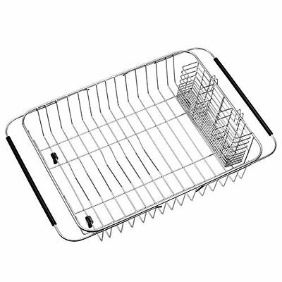 iSPECLE Dish Drying Rack, 2 Tier Dish Rack with Utensil Holder and Cutting  Board Holder, Dish Drainer with Drainboard and 4 Hooks Large Capacity for  Small Kitchen Countertop Saving Space - Yahoo Shopping