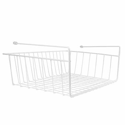 Under Shelf Wire Basket Hanging Storage Baskets, Under Cabinet Add-on  Storage Racks Slide-in Baskets Organizer for Kitchen Pantry Desk Bookshelf