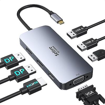 Anker 575 USB-C Hub (12-in-1, Dual HDMI, DP), Triple Display Docking  Station, 10 Gbps USB-C and USB-A Data Ports, 4K HDMI and DisplayPort, Max  100W