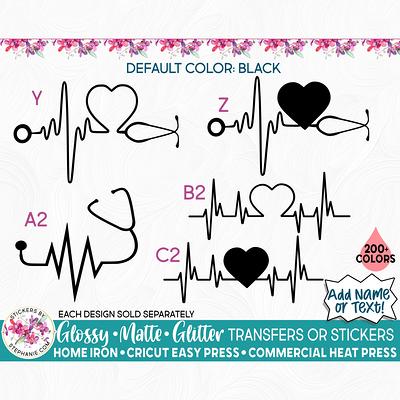 Love EKG Heart Sticker - U.S. Custom Stickers