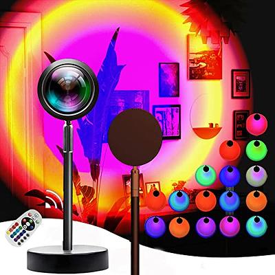 Sunset lamp Smart APP Remote control RGB 16 Colors LED Night Light for  Selfie/live streaming/Bedroom Decoration Sunset Projector