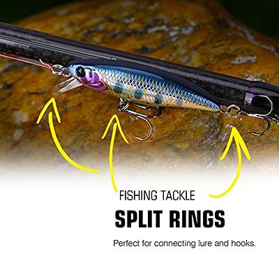 AMYSPORTS High Strength Solid Ring Fishing Lure Connector Fishing