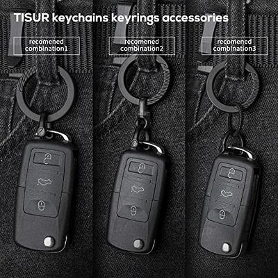 Anewsun Keychain 3 Pieces Metal Car Fob Key Chain Holder Clip