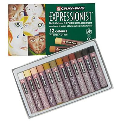 SAKURA Cray-Pas Expressionist Multi-Cultural Oil Pastel Set - Soft Oil  Pastels for Artists - 12 Colors - Yahoo Shopping