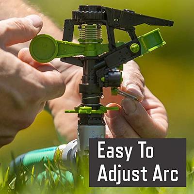 AMES Adjustable Pulsating Spike Sprinkler for Lawn, Garden or Yard
