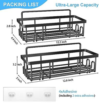 IKOLYS Shower Caddy 2 Packs, Bathroom Shower Organizer Adhesive Shower  Basket, Rustproof Stainless Steel Bathroom Shower Storage and Home Decor, Shower  Shelf for Bathroom and Kitchen - Black - Yahoo Shopping