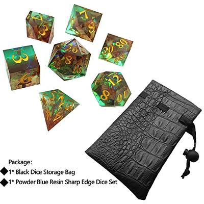  OUKELANWO Polyhedral Resin Lord of The Rings DND Dice