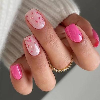 27 Pretty Flower Nail Inspirations | Pink nail art designs, Pink nail art, Floral  nail art