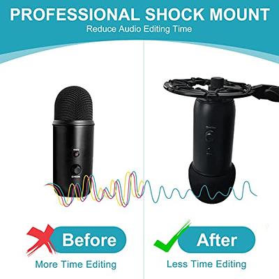 YOUSHARES Blue Yeti X Shock Mount, Latest Alloy Shockmount  Reduces Vibration and Shock Noise Matching Boom Arm Mic Stand, Designed for Blue  Yeti X Microphone : Musical Instruments