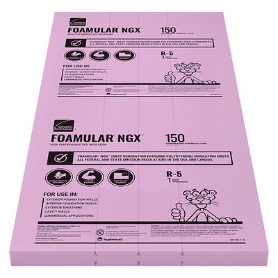 STYROFOAM R-2.75, 0.55-in x 4-ft x 8-ft Residential Sheathing Faced  Polystyrene Board Insulation in the Board Insulation department at