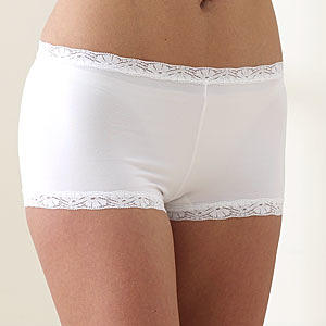 Cotton Essentials Lace-Trim Cheeky Panty