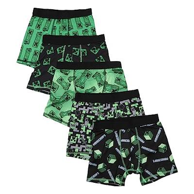 Minecraft Boys Athletic Boxer Briefs - 4-Pack Underwear Spandex Comfortable  (6)