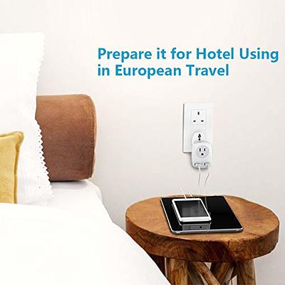 European Travel Plug Adapter for Europe & UK, American to Ireland Italy France  Spain Greece Germany Israel Travel Essentials, International Power Outlet  USB Charger, US to EU UK Travel Accessories - Yahoo