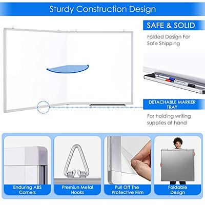  Large Magnetic Whiteboard, 72 x 40 Inch Big Wall