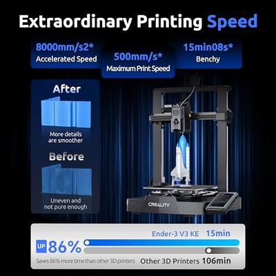 Creality Ender-3 V3 KE 500mm/s Fast Printing Speed Self-test with One Tap  X-Axis Linear Rail Double Fans Ender 3 V3 SE /CR 10 SE