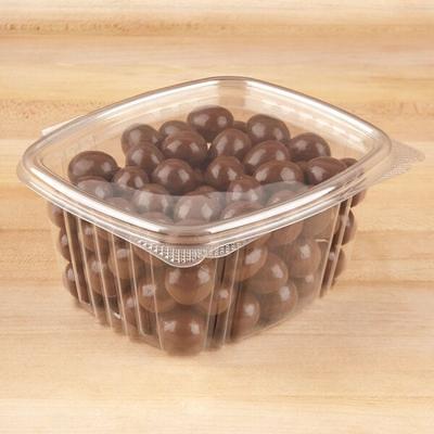 Genpak 32 oz. Clear Hinged Deli Container with High Dome Lid