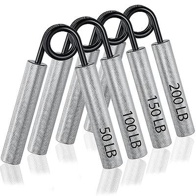 YDFL Metal Grip Strength Trainer 4 Pack(50-200LB),Hand Grip