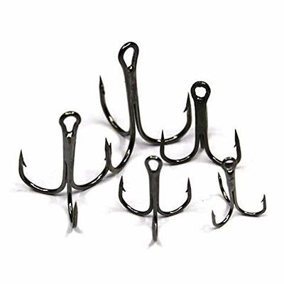 YATROUYS 100pcs Fishing Hook Treble Hooks High Carbon, 54% OFF