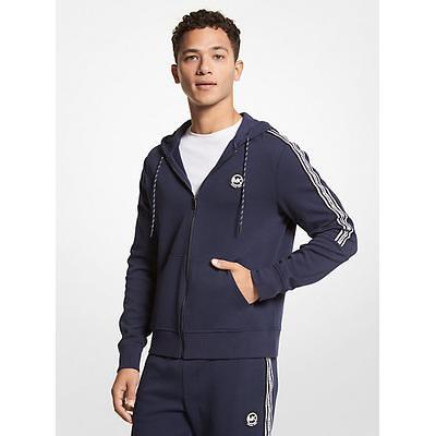 Michael Kors Logo Cotton Blend Zip-Up Hoodie