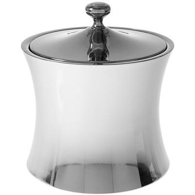 Franmara 9283 Jamboree Double Wall Brushed Stainless Steel 2 Qt. Ice Bucket  with Lid and Tong