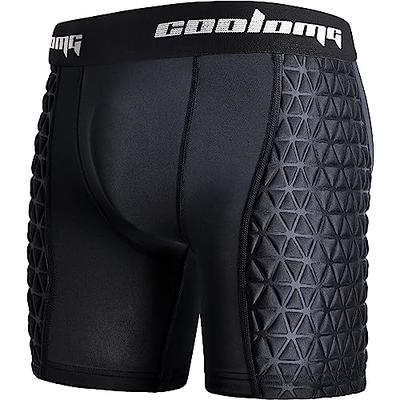 TUOY Padded Compression Shorts Padded Football Girdle Hip and Thigh  Protector for Football Paintball Basketball Ice Skating Rugby Soccer Hockey  and All Other Contact Sports - Yahoo Shopping