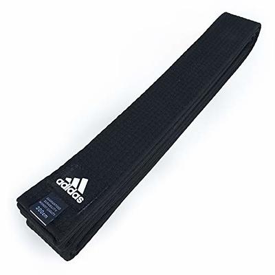 adidas Black Belt for Martial Arts - Taekwondo, Karate, Judo and Jiu Jitsu  - 5 cm -Size 4 (280 cm)